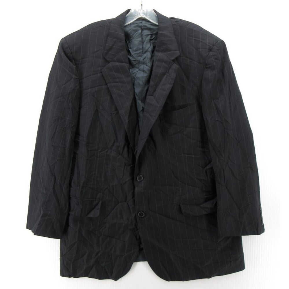 VINTAGE Brooks Brothers Sport Coat 44 Blazer Wool Pinstripe Union Made